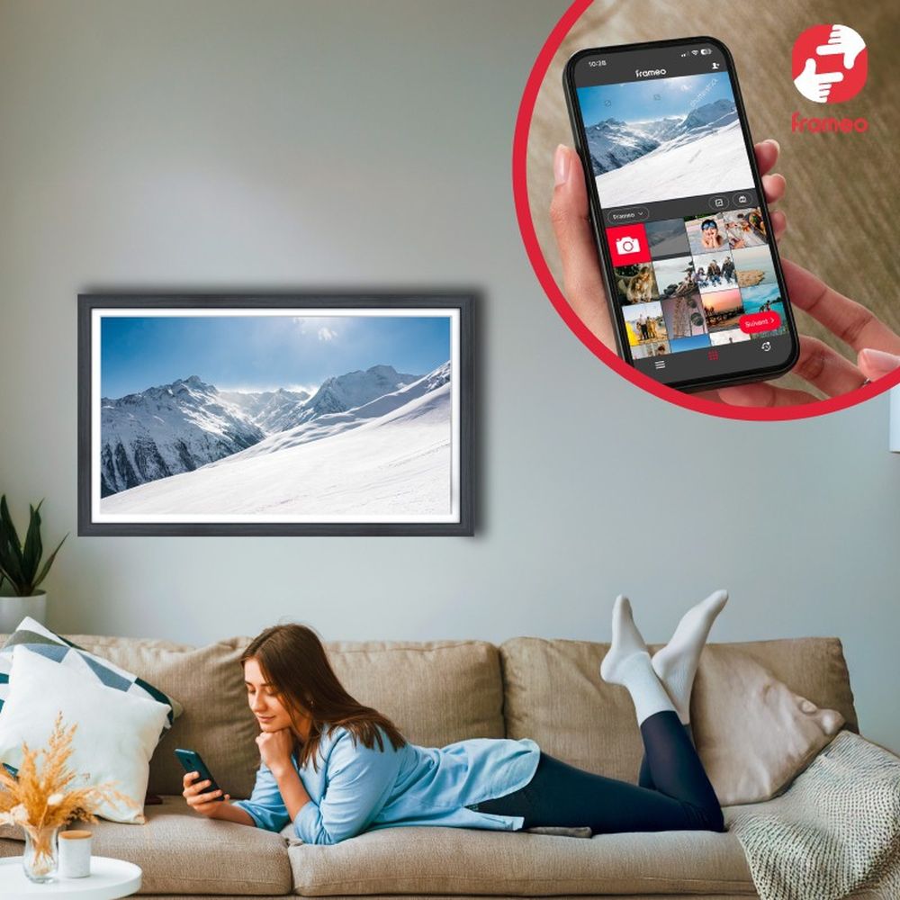 Cornice portafoto AgfaPhoto Frameo 3 in 1 da 32" con Wi-Fi