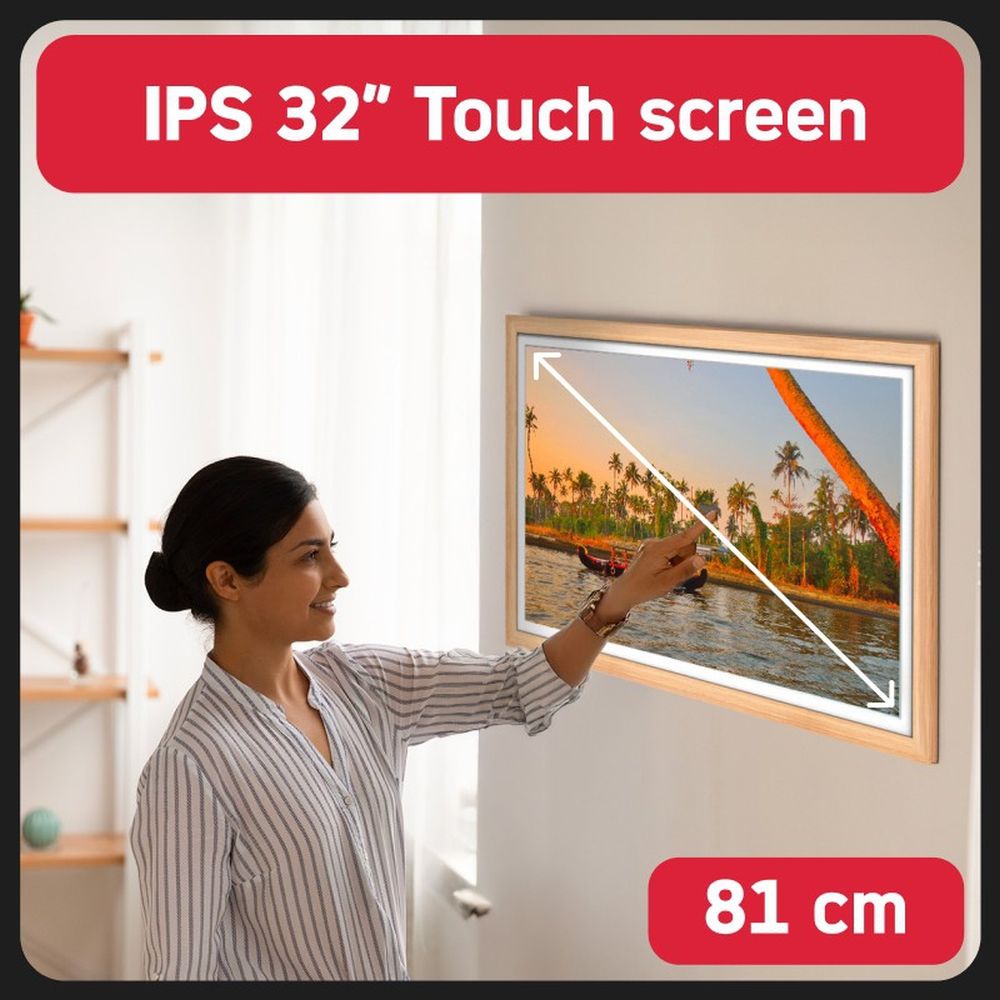 Cornice portafoto AgfaPhoto Frameo 3 in 1 da 32" con Wi-Fi