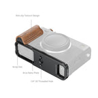 SmallRig 5985 L-Shaped Attacco Piastra con Wooden Handle per FUJIFILM X-E5, Rosewood / Nero