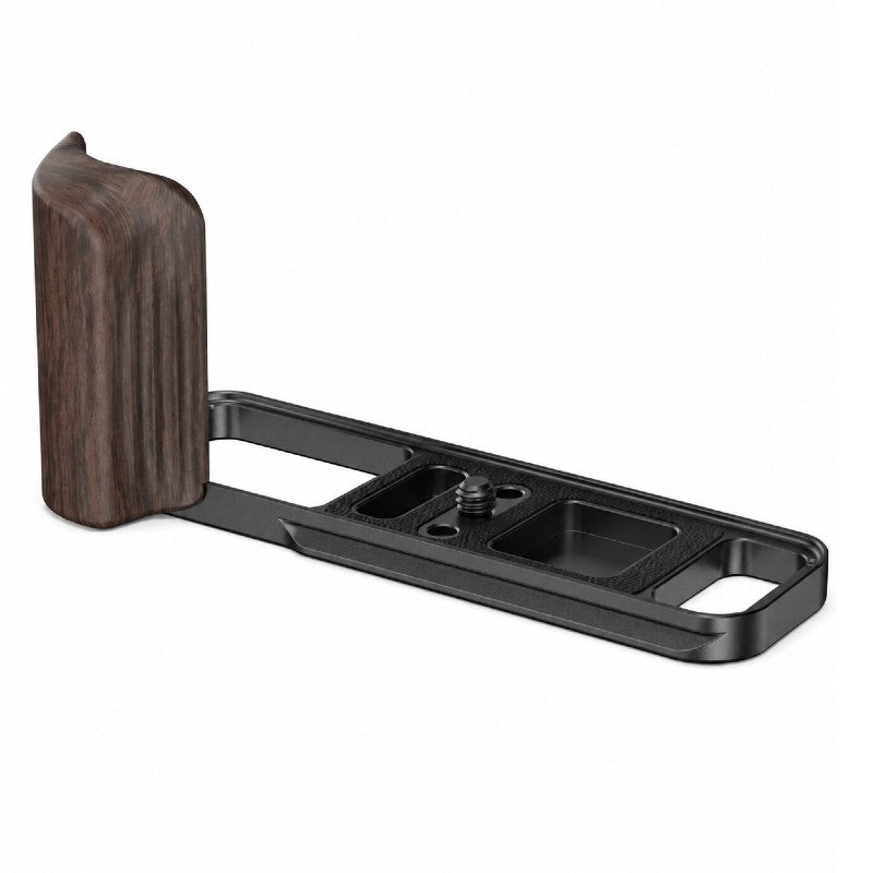 SmallRig L-Shaped Attacco Piastra con Wooden Handle per Fujifilm X-E5 Ebony Nero 6236