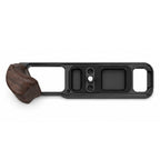 SmallRig L-Shaped Attacco Piastra con Wooden Handle per Fujifilm X-E5 Ebony Nero 6236