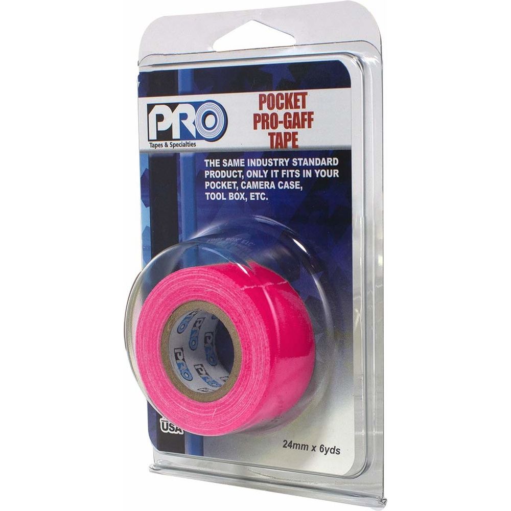Nastro adesivo Pro Tapes Pro Gaff Pro Pocket 24mm x 5,4 m Rosa fluorescente