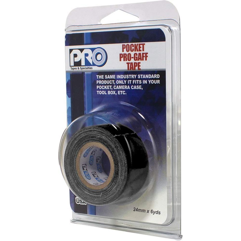 Nastro adesivo Pro Tapes Pro Gaff Pro Pocket 24mm x 5,4 m nero