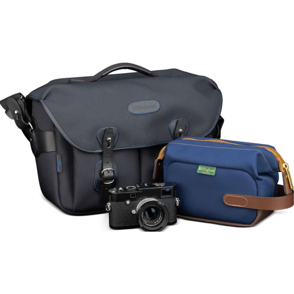 Billingham Capsule 1 Navy Fibrenyte/Cioccolato