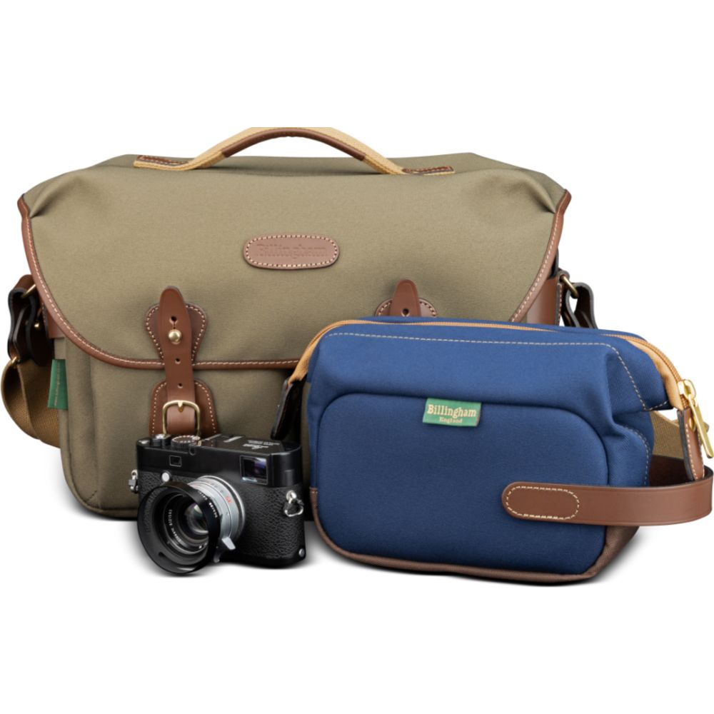 Billingham Capsule 1 Navy Fibrenyte/Cioccolato