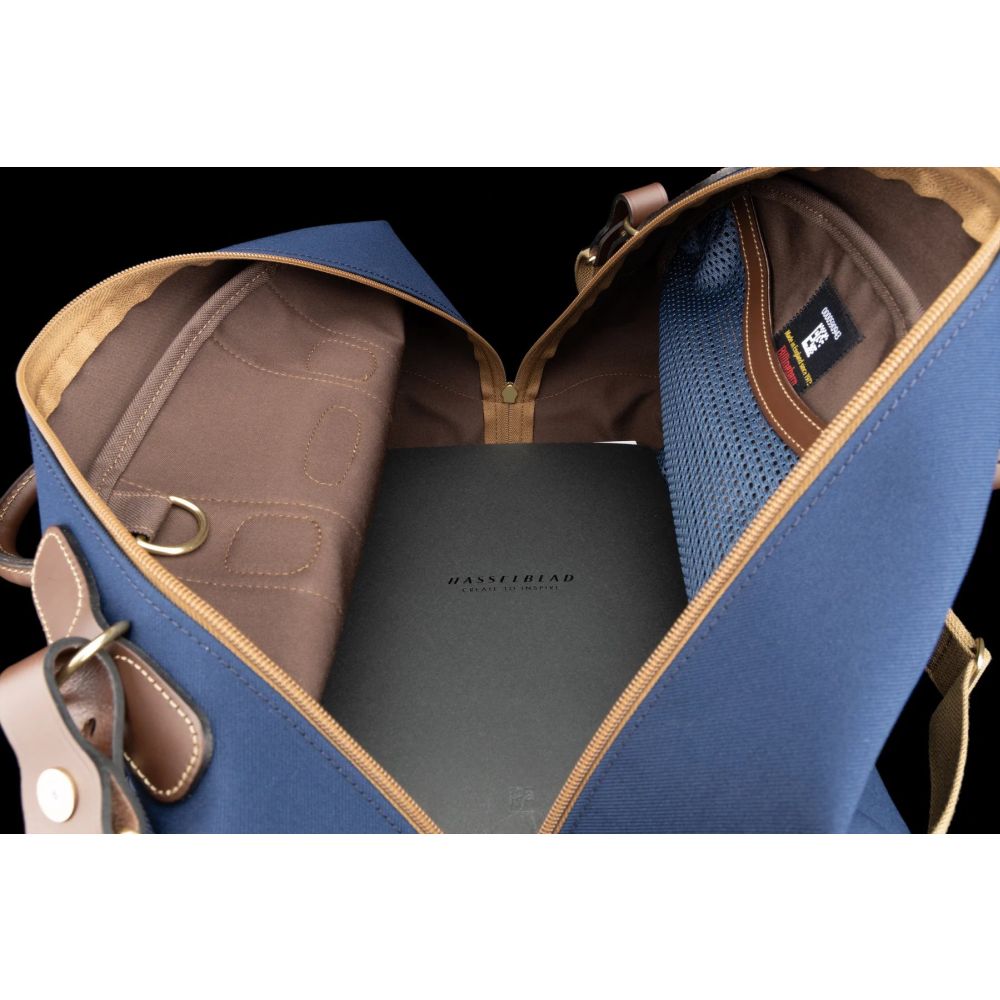 Billingham Overnighter Navy Fibrenyte/Cioccolato