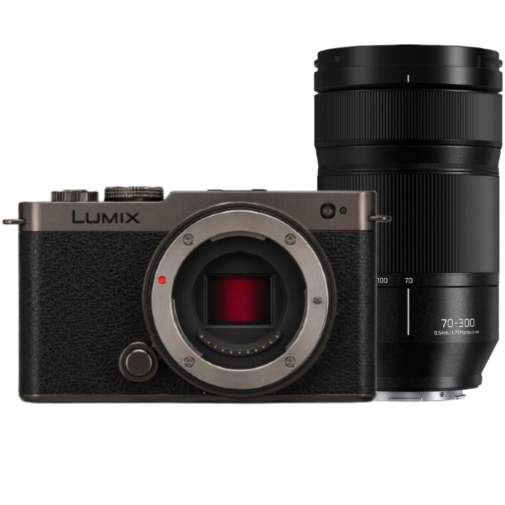 Panasonic Lumix S9 Corpo nero titanio + Lumix S 70-300mm f/4.5-5.6 Macro OIS