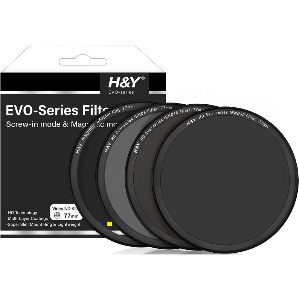 Kit di filtri video ND H&Y HD EVO da 77mm