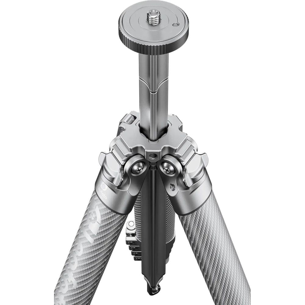 Leofoto AZ-235C+MBH-30 Treppiede ultracompatto serie Azure, completamente argento