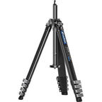 Leofoto AZ-235C+LH-30R Treppiede ultracompatto serie Azure, metà argento