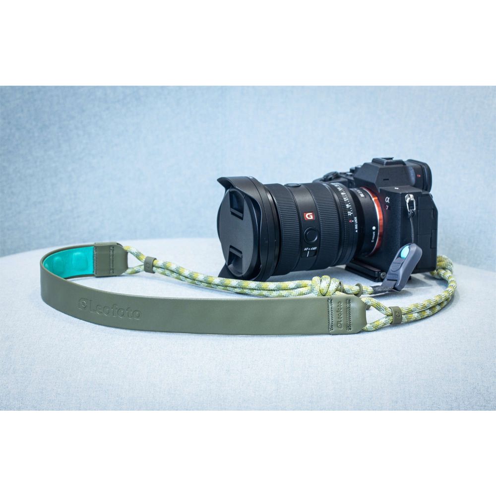 Tracolla per fotocamera Leofoto L-CS-203, verde pino