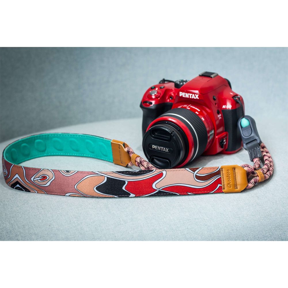Tracolla per fotocamera Leofoto L-CS-204, maschera rossa
