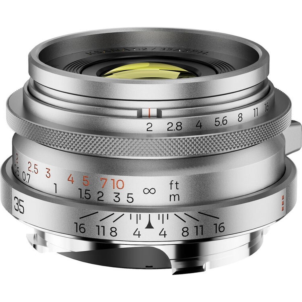 Thypoch Full-frame Ksana 35mm f/2 ASPH. Leica M, silver chrome
