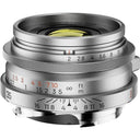 Thypoch Full-frame Ksana 35mm f/2 ASPH. with lens hood Leica M, silver chrome