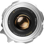 Thypoch Ksana 21mm f/3.5 con paraluce Leica M, argento