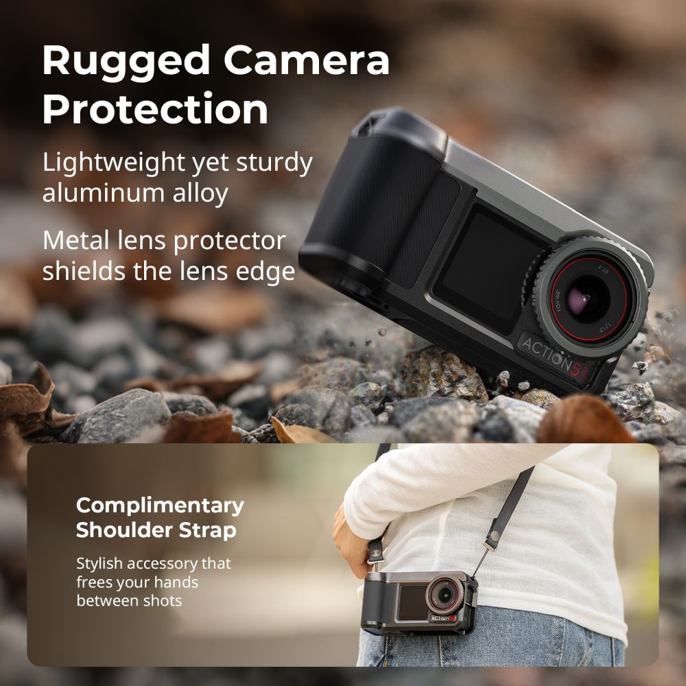 Gabbia SmallRig 6371 dedicata alla fotografia di strada per DJI Osmo Action 5 Pro / 4 / 3