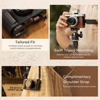 Custodia a mezza pelle SmallRig 5699 per Panasonic LUMIX L10, marrone