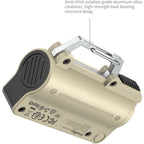 Kit caricabatterie SmallRig 6089 con 2 batterie 21700 da 5000 mAh, colore marrone sabbia.