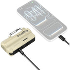 Kit caricabatterie SmallRig 6089 con 2 batterie 21700 da 5000 mAh, colore marrone sabbia.