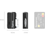 Kit caricabatterie SmallRig 6091 con 2 batterie 21700 da 5000 mAh, colore nero.