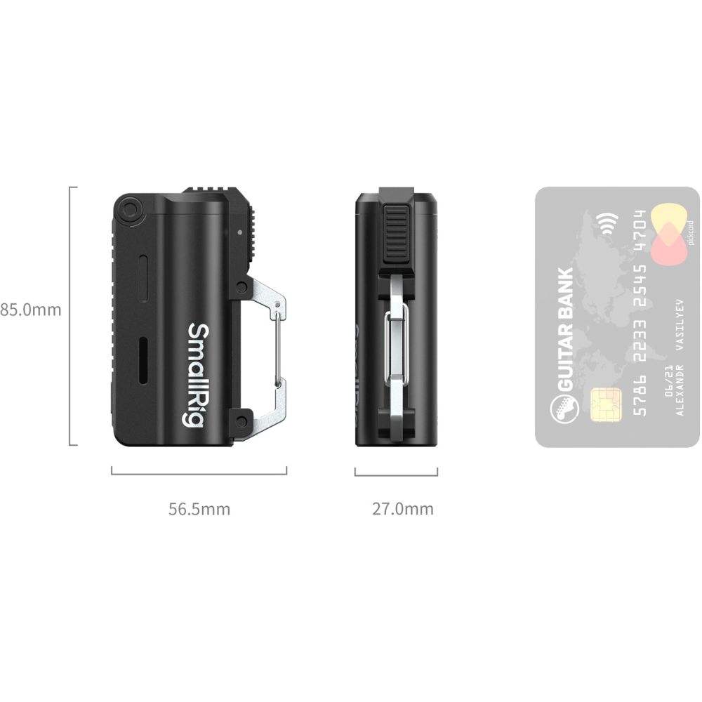 Kit caricabatterie SmallRig 6091 con 2 batterie 21700 da 5000 mAh, colore nero.