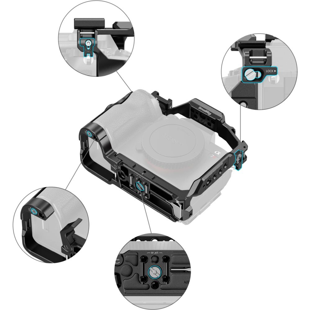 Kit di gabbia avanzata SmallRig 6704 per Sony Alpha 7R VI