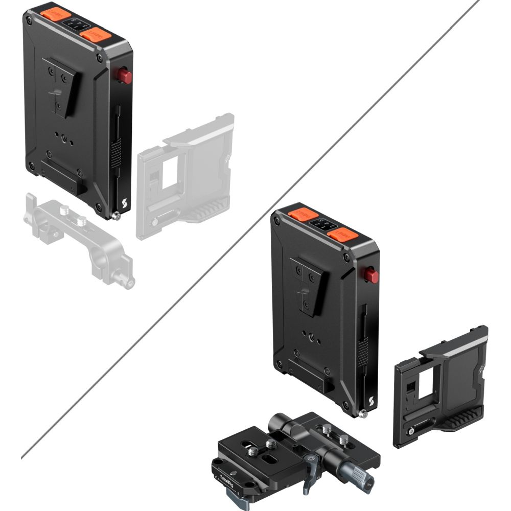 Adattatore per batteria V-Attacco con gestione intelligente dell'alimentazione SmallRig 5899 (compatibile con piastra a sgancio rapido Arca-Swiss)