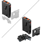 Adattatore per batteria V-Attacco con gestione intelligente dell'alimentazione SmallRig 5899 (compatibile con piastra a sgancio rapido Arca-Swiss)