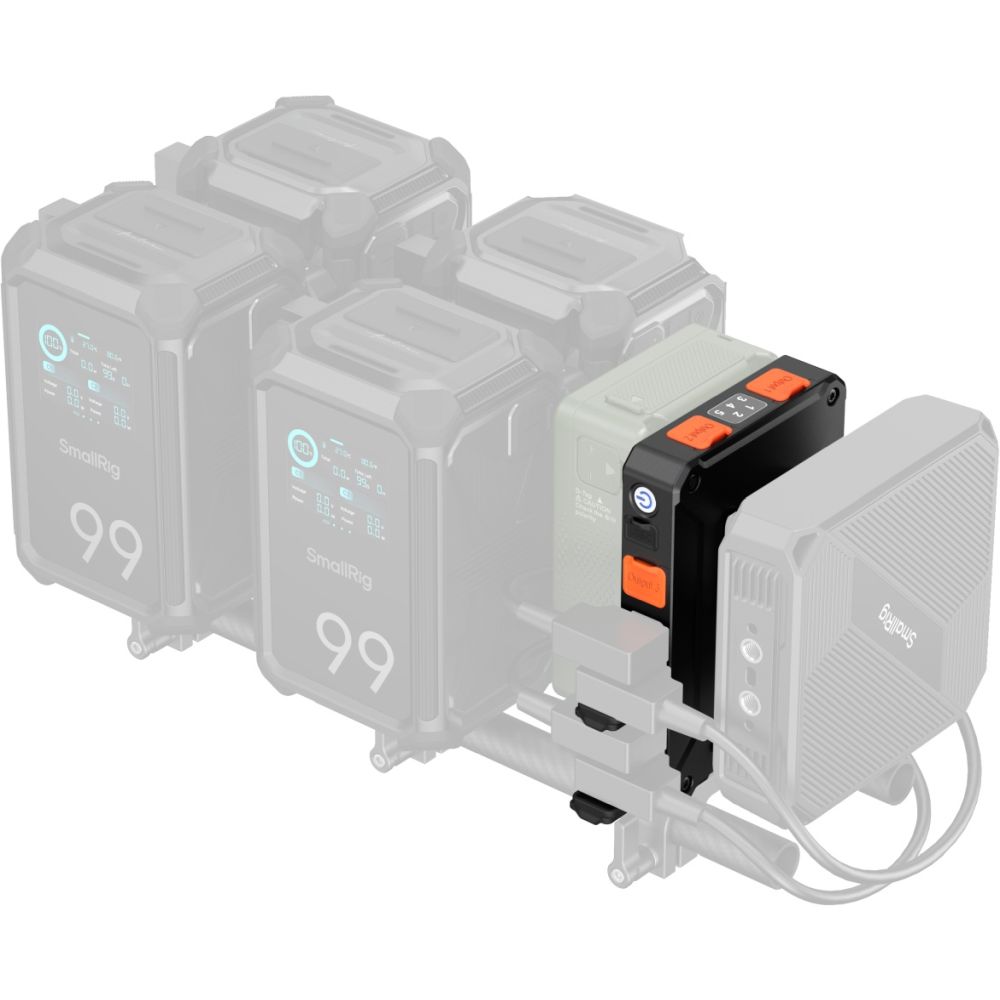 Adattatore per batteria V-Attacco con gestione intelligente dell'alimentazione SmallRig 5899 (compatibile con piastra a sgancio rapido Arca-Swiss)