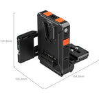 Adattatore per batteria V-Attacco con gestione intelligente dell'alimentazione SmallRig 5899 (compatibile con piastra a sgancio rapido Arca-Swiss)