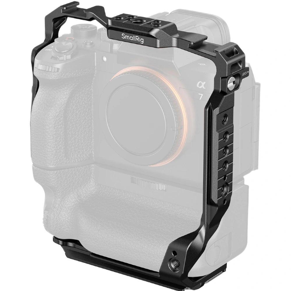 Gabbia SmallRig 6114 per Sony Alpha 7R V / 7 IV / 7S III / 1 / 7R IV / 7 V con impugnatura verticale VG-C4EM