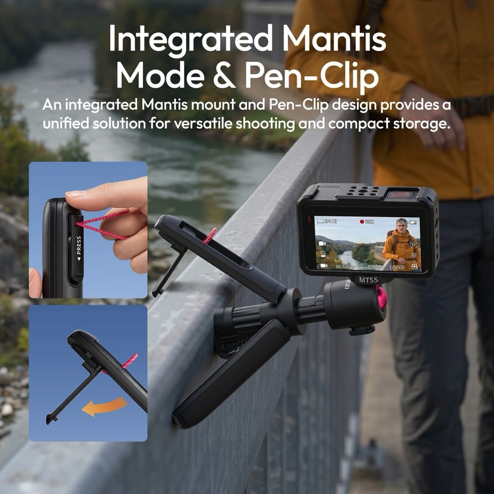 Ulanzi MT55 SnapGo Mini Selfie stick Tripod (1/4" Mount)