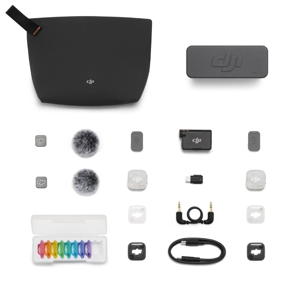 DJI Mic Mini 2S (2 TX + 1 RX + Charging Custodia)