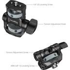 SmallRig 6314 Monitor Support per Horizontal & Vertical Shooting con ARRI 3/8"-16 Locating Vite