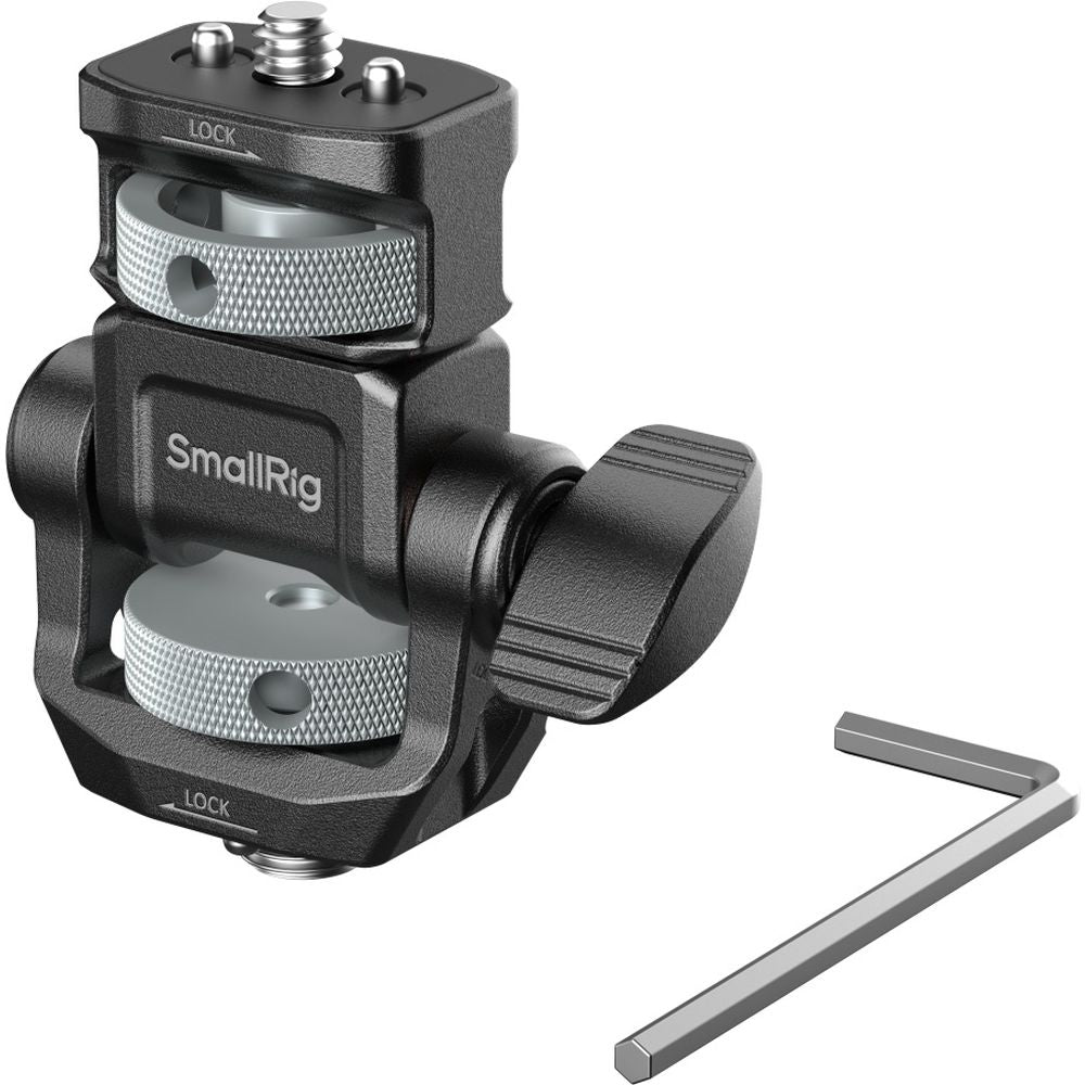 SmallRig 6314 Monitor Support per Horizontal & Vertical Shooting con ARRI 3/8"-16 Locating Vite