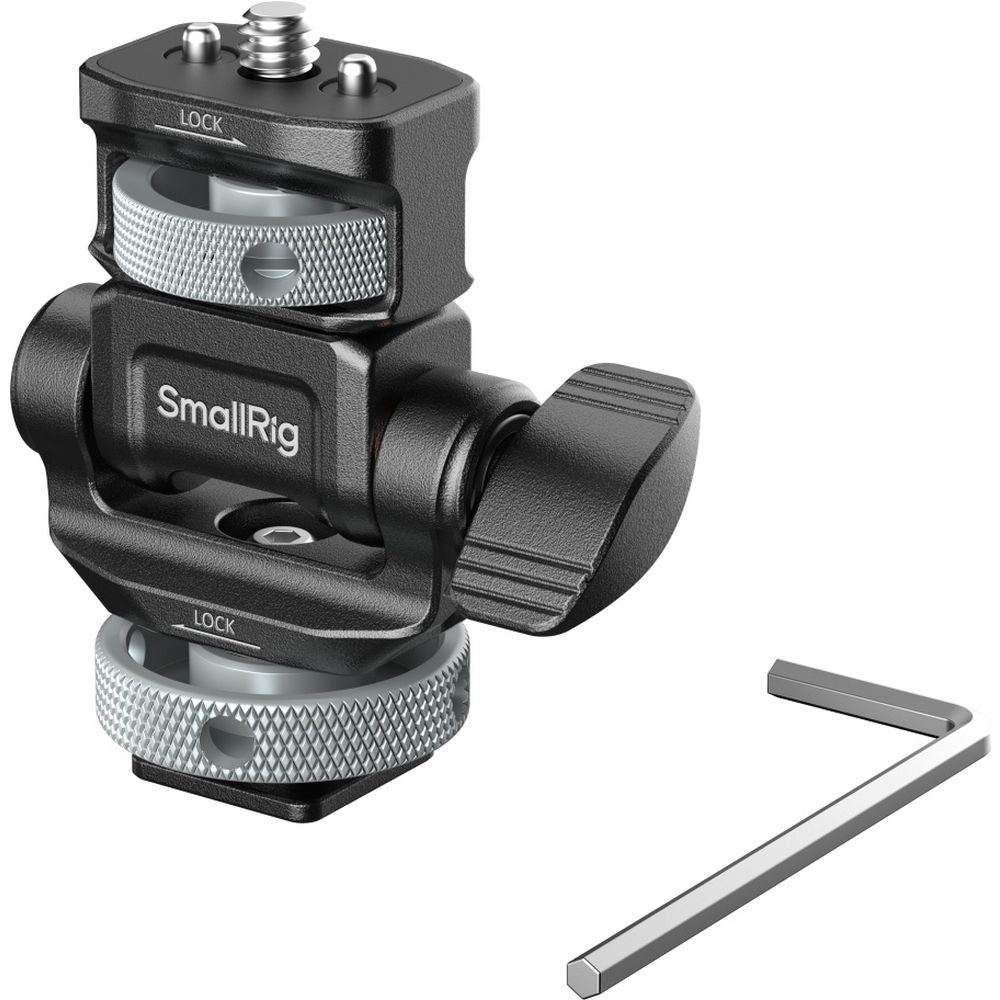 SmallRig 6313 Monitor Support per Horizontal & Vertical Shooting con Cold Shoe Attacco