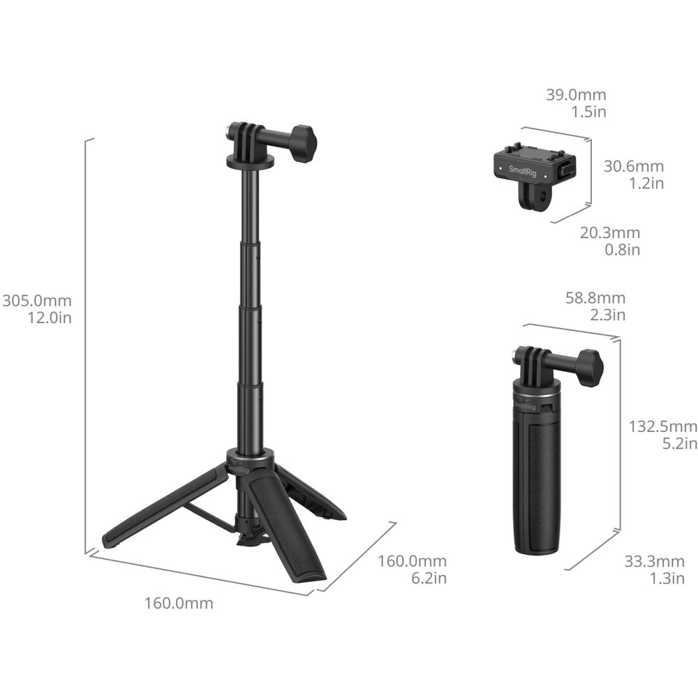 SmallRig 6151 Selfie stick Support per Insta360 X5 / Ace Pro / Ace Pro 2