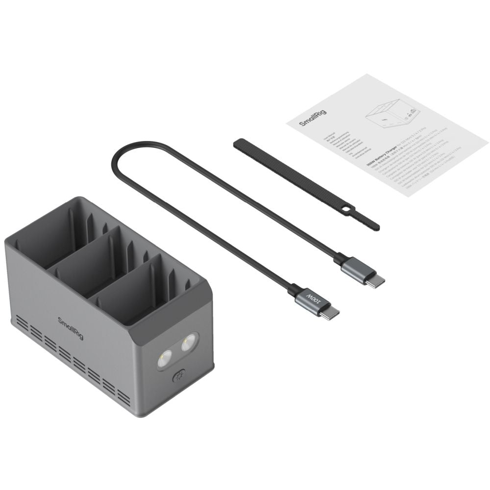 SmallRig 6502 100W Caricabatterie per DJI Mini 5 / 4 / 3 Pro