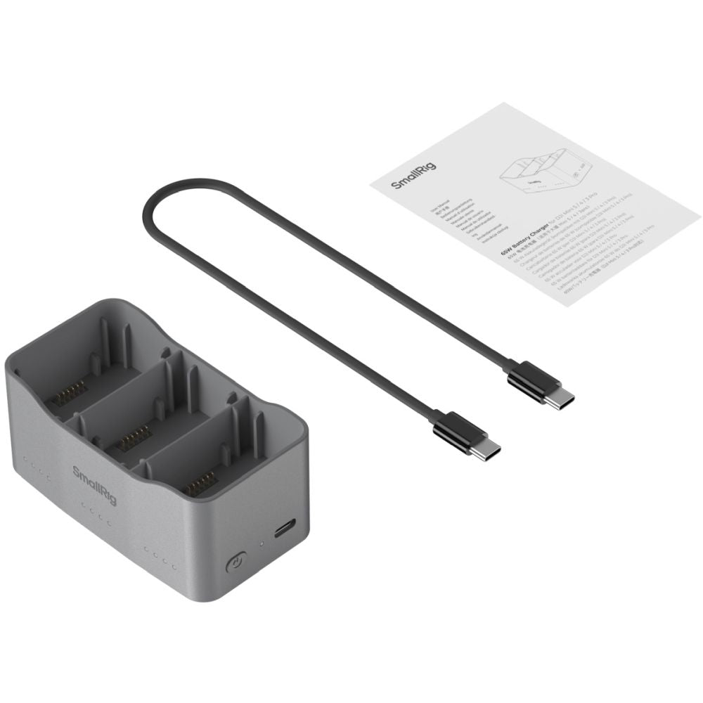SmallRig 6501 65W Caricabatterie per DJI Mini 5 / 4 / 3 Pro
