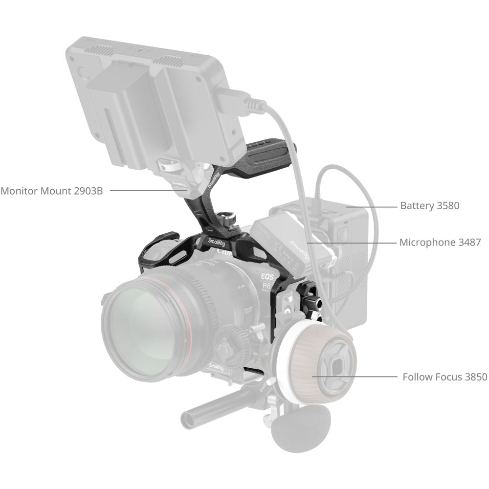 SmallRig 6652 "Nero Mamba" Gabbia Kit per Canon EOS R6 Mark II