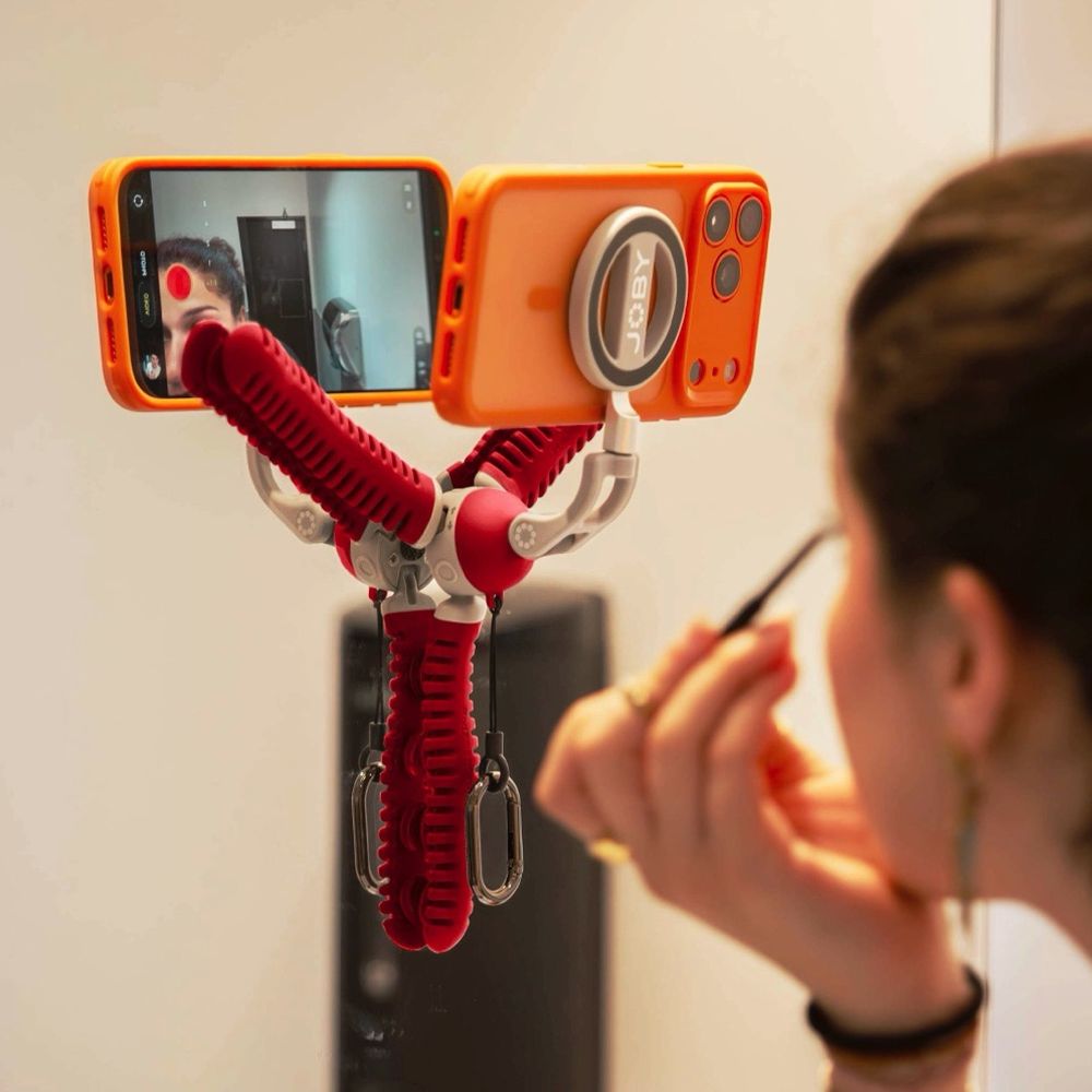 Treppiede flessibile Joby PodZilla Octopus con ventosa PZ01 - Rosso