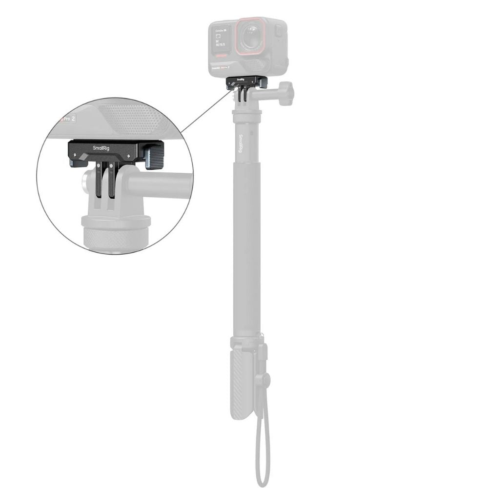 SmallRig 5814B Sgancio rapido Adattatore di montaggio per Insta360 X5 / X4 Air / Ace Pro 2 / Ace Pro / Ace