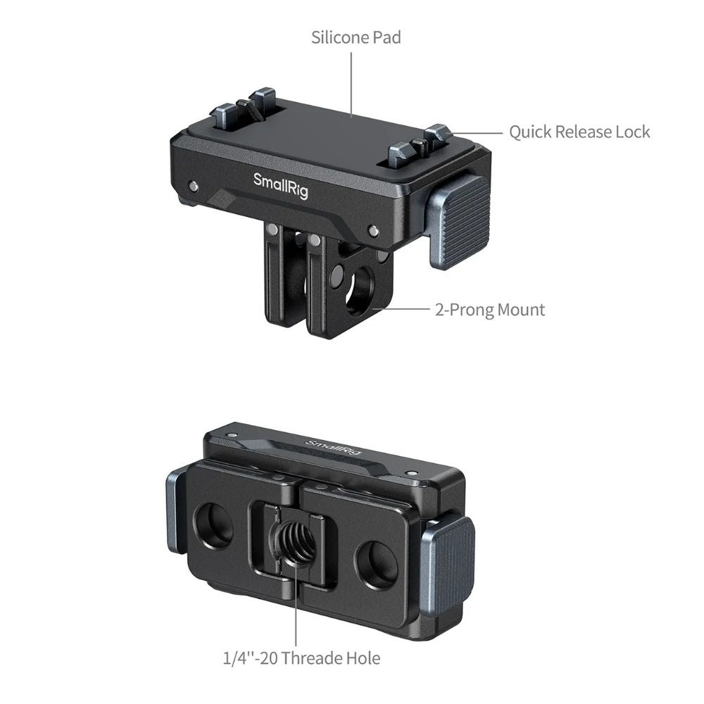 SmallRig 5814B Sgancio rapido Adattatore di montaggio per Insta360 X5 / X4 Air / Ace Pro 2 / Ace Pro / Ace