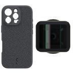 ShiftCam iPhone 16 Pro Custodia Dark Grigio Fabric + LensUltra 1,33x Anamorphic