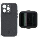ShiftCam iPhone 16 Pro Custodia Dark Grigio Fabric + LensUltra 1,55x Anamorphic