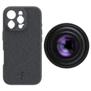 ShiftCam iPhone 16 Pro Custodia Dark Grigio Fabric + LensUltra 16mm Wide angle