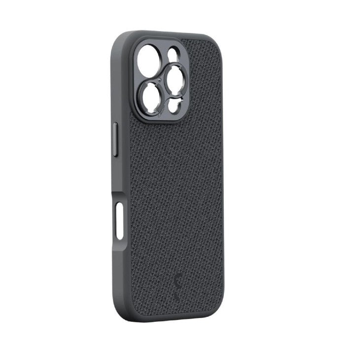 ShiftCam iPhone 16 Pro Custodia Dark Grigio Fabric + LensUltra 16mm Wide angle