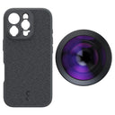ShiftCam iPhone 16 Pro Custodia Dark Grigio Fabric + LensUltra 200° Fisheye