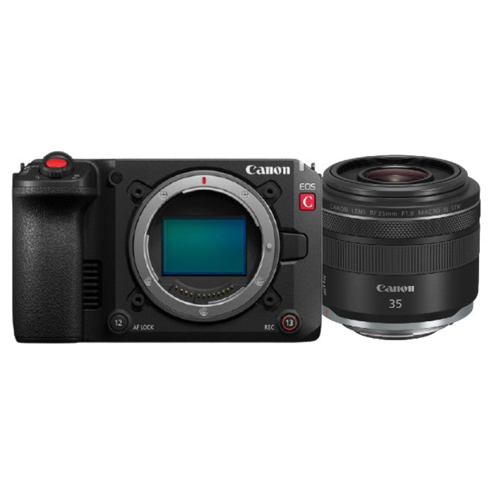 Canon EOS C50 + RF 35mm f/1.8 Macro IS STM
