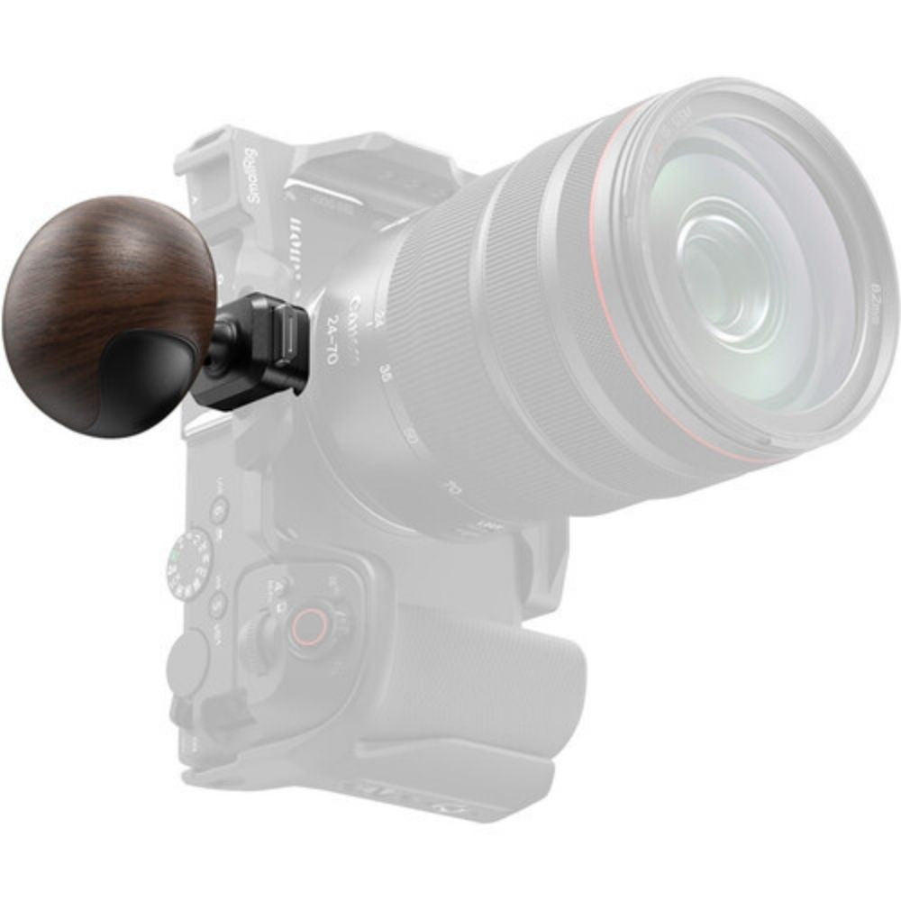 SmallRig 5927 Mini Wooden Side Handle with "HawkLock" H21 Quick Release